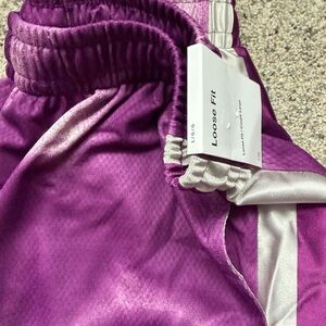 Nike Loose Fit Kids Purple Athletic Shorts